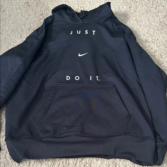 Nike Black Just Do It Hoodie - Picture 1 of 2